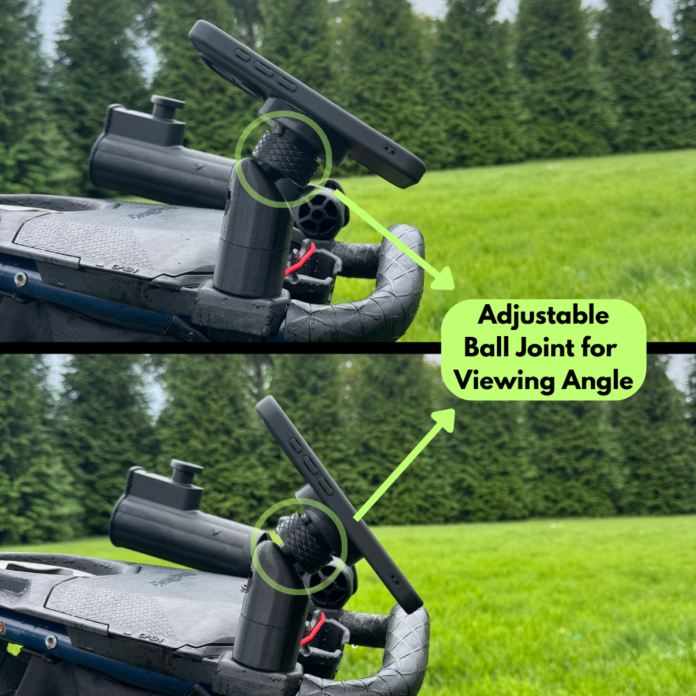 Bagboy Phone Mount for Umbrella attachment phone mount, mag safe phone mount for bag boy iphone mount for bag boy push carts
