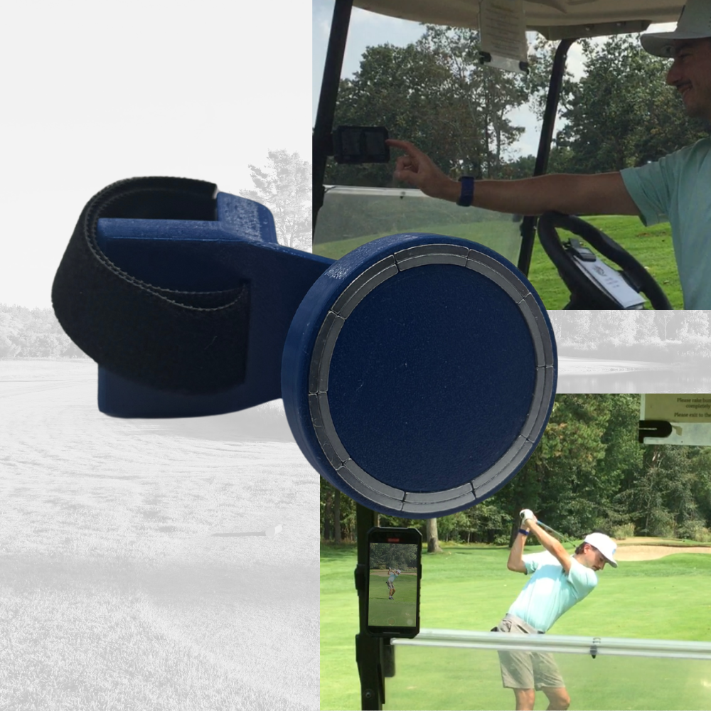 Golf Cart MagSafe Phone Mount for golf cart phone holder for golf cart accessories for golf phone for golfers who need phone in cart