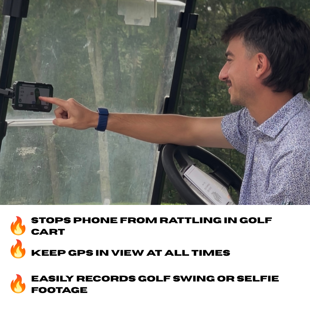 Luna's V2.5 MagSafe Golf Cart Mount – Universal Fit & Secure Grip