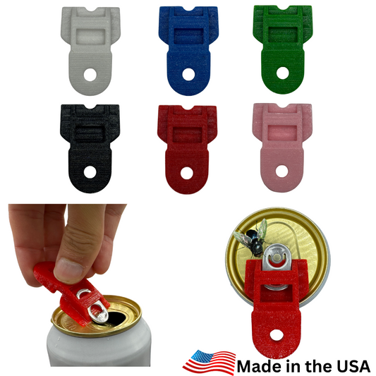 6 Pack - Luna's Can Opener Safe Easy Way to open and seal soda cans to protect drinks and nails