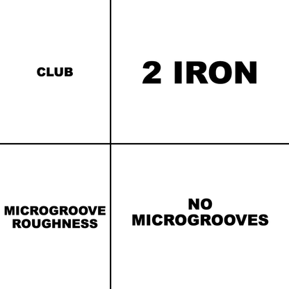 2 Iron No Microgrooves resurfacing spec card
