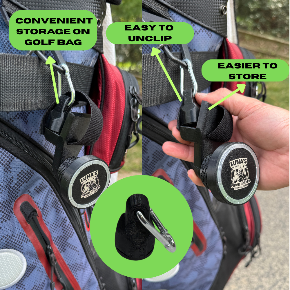 Golf Cart MagSafe Phone Mount for golf cart phone holder for golf cart accessories for golf phone for golfers who need phone in cart