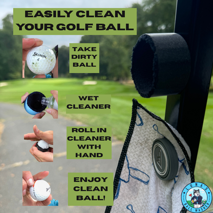 Luna's Ball Washer - The original handheld golf ball washer for skilled golfers