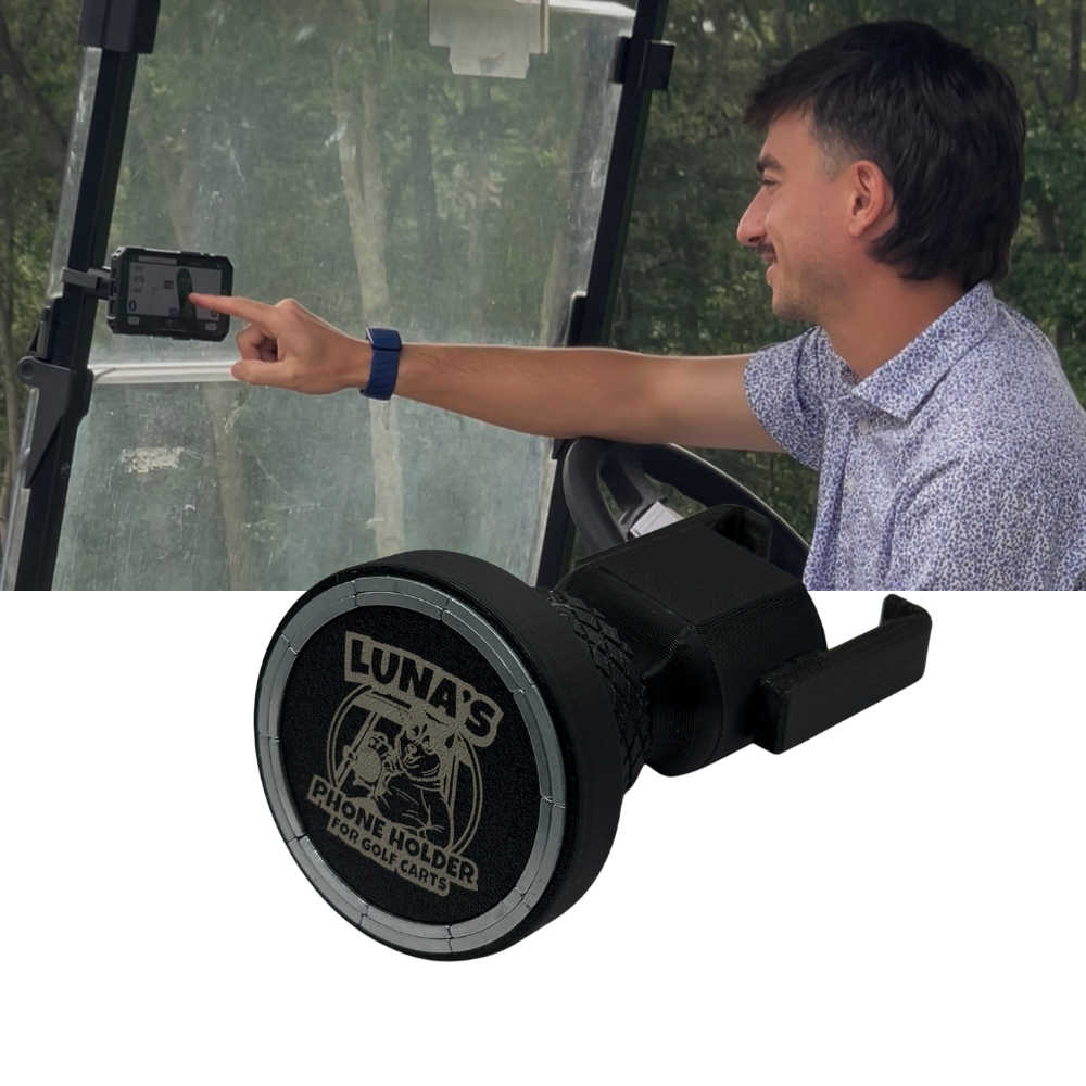 Golf Cart MagSafe Phone Mount for golf cart phone holder for golf cart accessories for golf phone for golfers who need phone in cart