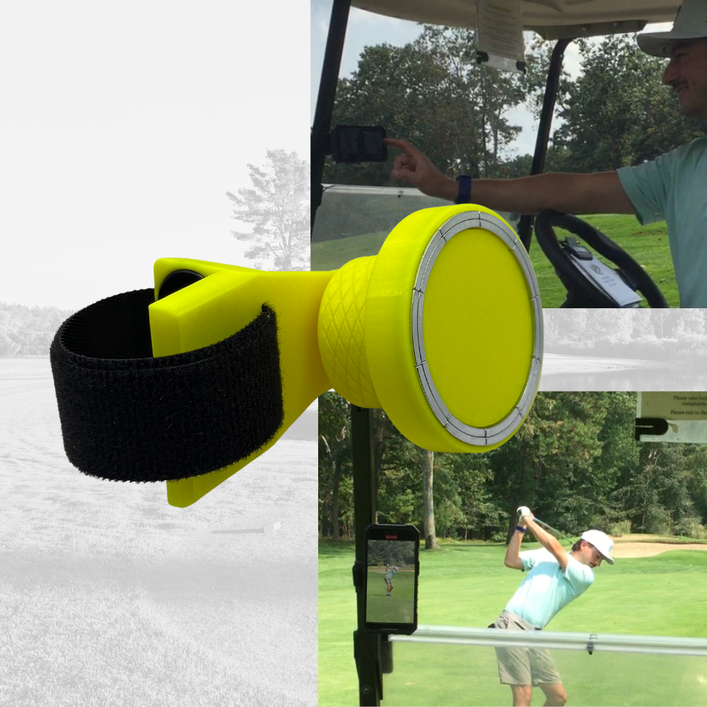 Golf Cart MagSafe Phone Mount for golf cart phone holder for golf cart accessories for golf phone for golfers who need phone in cart