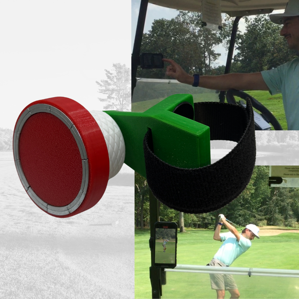 Golf Cart MagSafe Phone Mount for golf cart phone holder for golf cart accessories for golf phone for golfers who need phone in cart