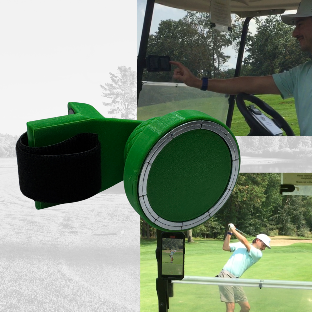 Golf Cart MagSafe Phone Mount for golf cart phone holder for golf cart accessories for golf phone for golfers who need phone in cart