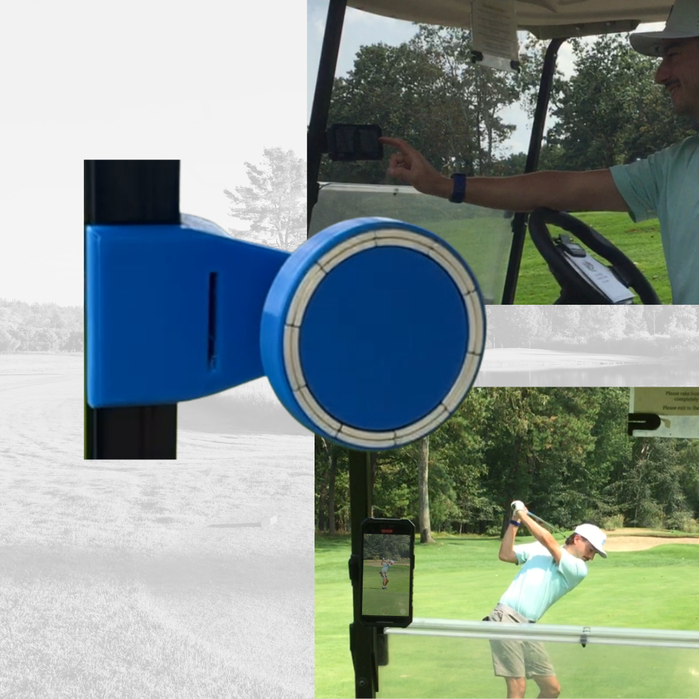 Golf Cart MagSafe Phone Mount for golf cart phone holder for golf cart accessories for golf phone for golfers who need phone in cart