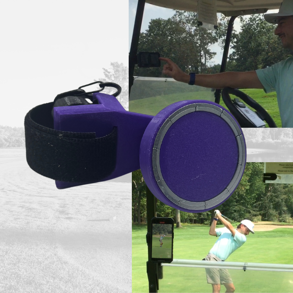 Golf Cart MagSafe Phone Mount for golf cart phone holder for golf cart accessories for golf phone for golfers who need phone in cart