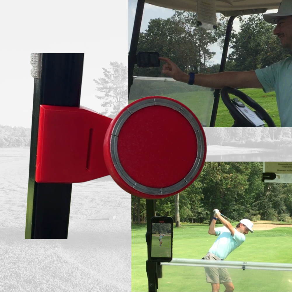 Golf Cart MagSafe Phone Mount for golf cart phone holder for golf cart accessories for golf phone for golfers who need phone in cart