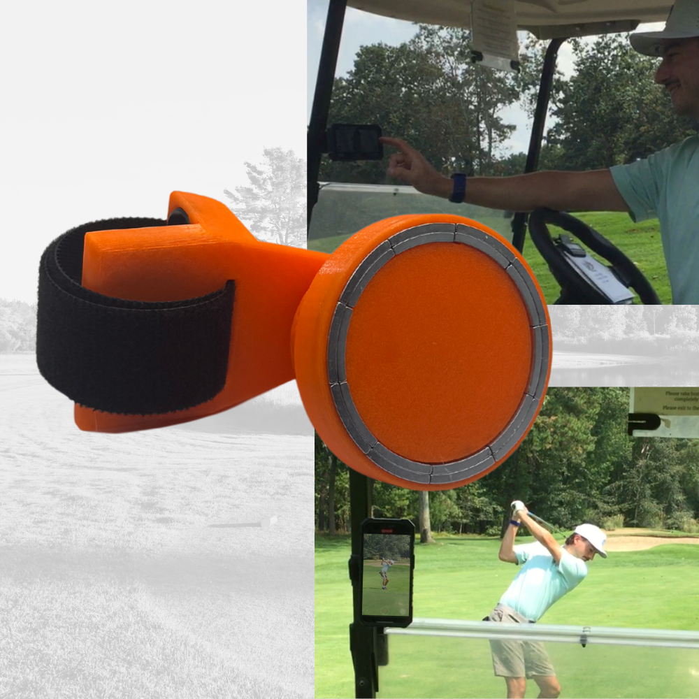 Golf Cart MagSafe Phone Mount for golf cart phone holder for golf cart accessories for golf phone for golfers who need phone in cart