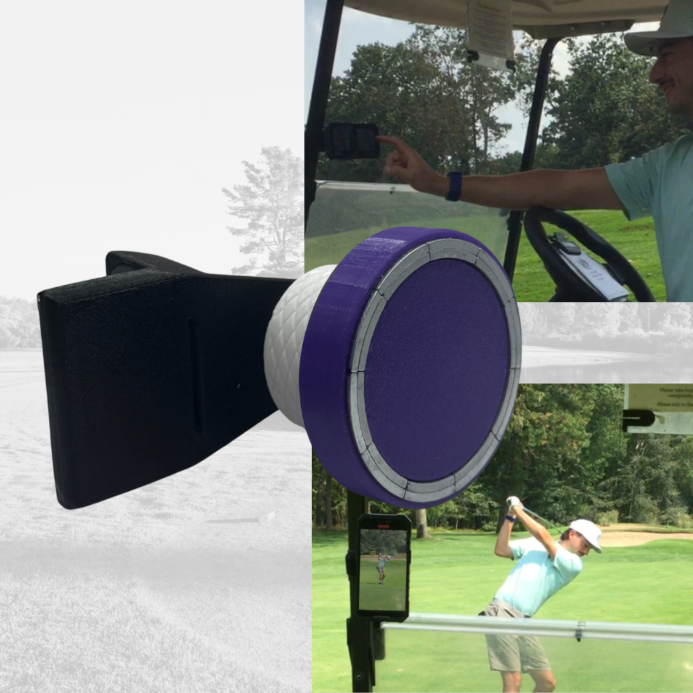 Golf Cart MagSafe Phone Mount for golf cart phone holder for golf cart accessories for golf phone for golfers who need phone in cart