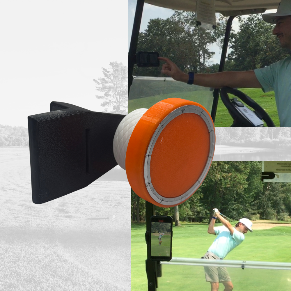 Golf Cart MagSafe Phone Mount for golf cart phone holder for golf cart accessories for golf phone for golfers who need phone in cart